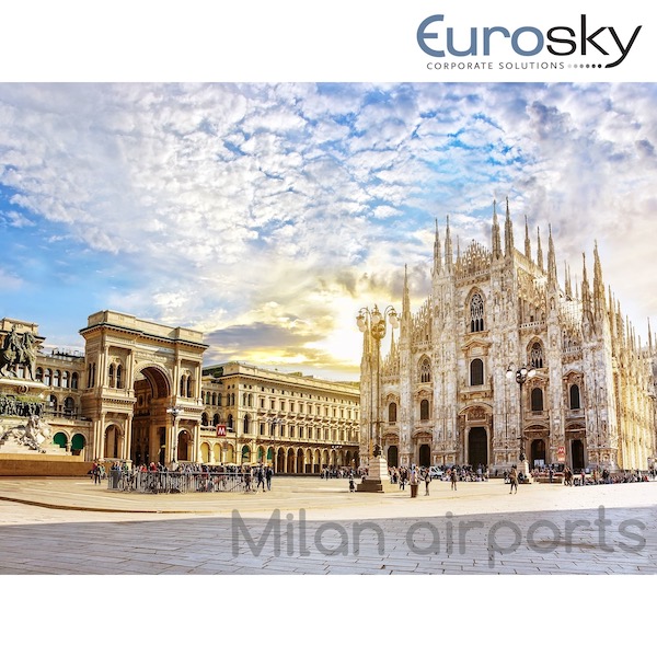 private jet charter to Milan